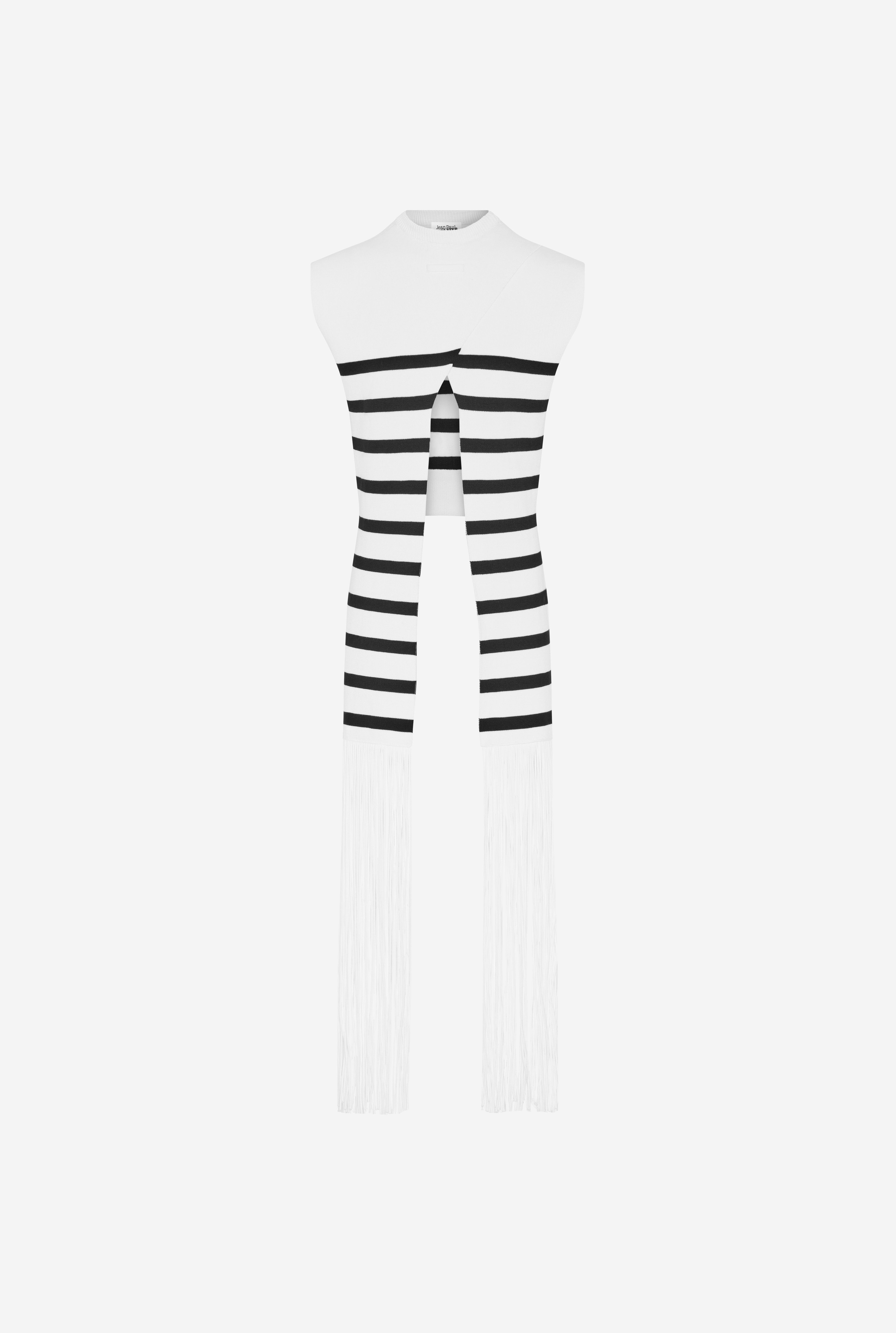 THE FRINGED MARINIÈRE TOP - 7