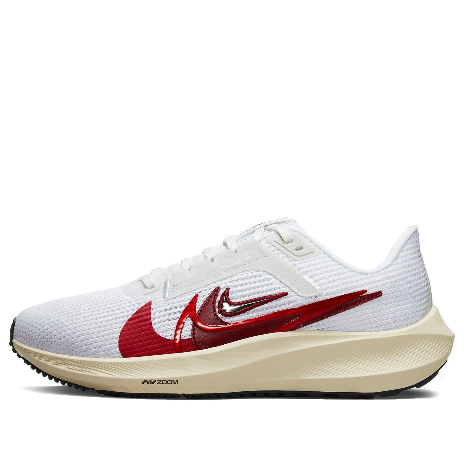 (WMNS) Nike Pegasus 40 PRM 'White Team Red' FB7703-100 - 1