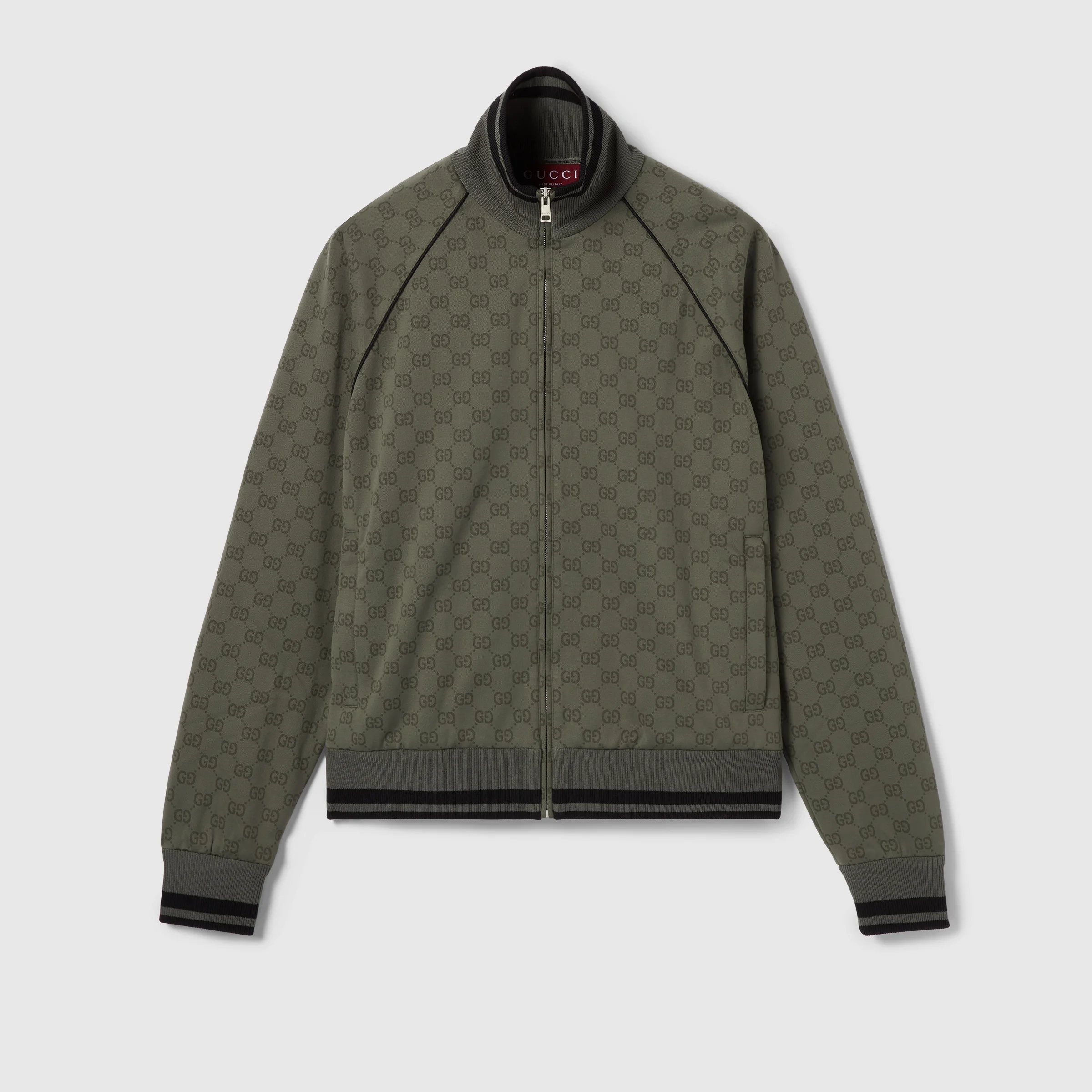 GG jersey jacquard zip jacket - 1