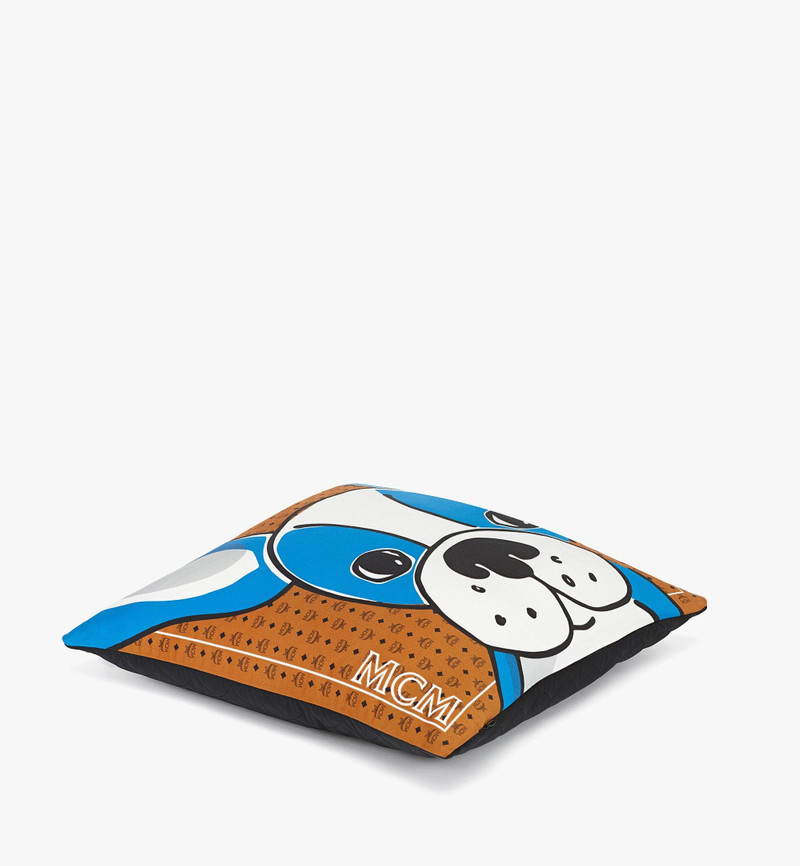 M Pup Monogram Print Cushion 3