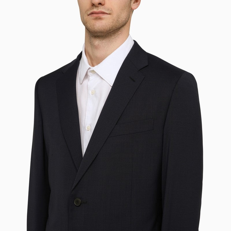 Valentino Valentino Navy Blue Single-Breasted Suit In Wool