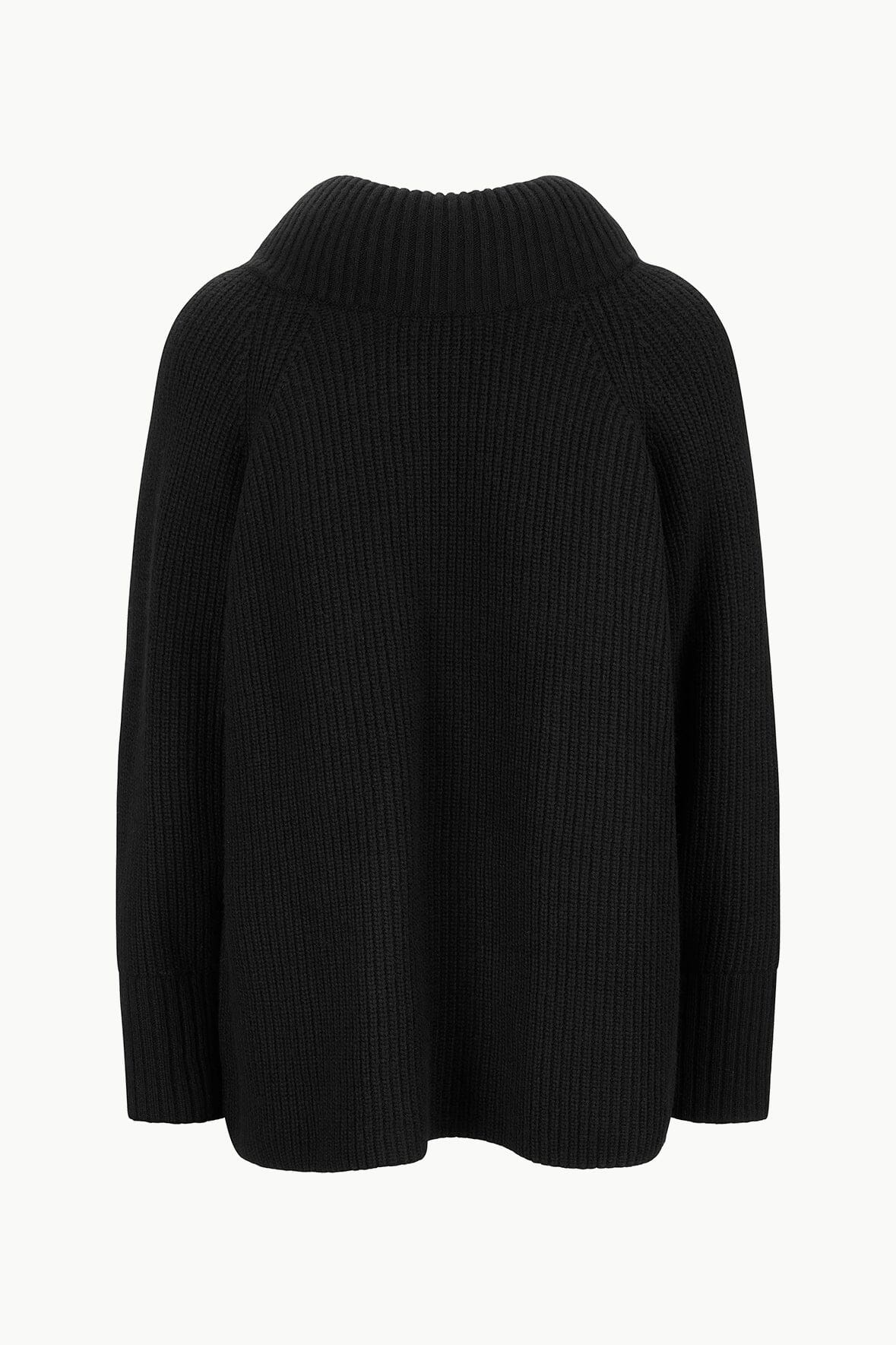 STAUD WAVERLY SWEATER BLACK - 1