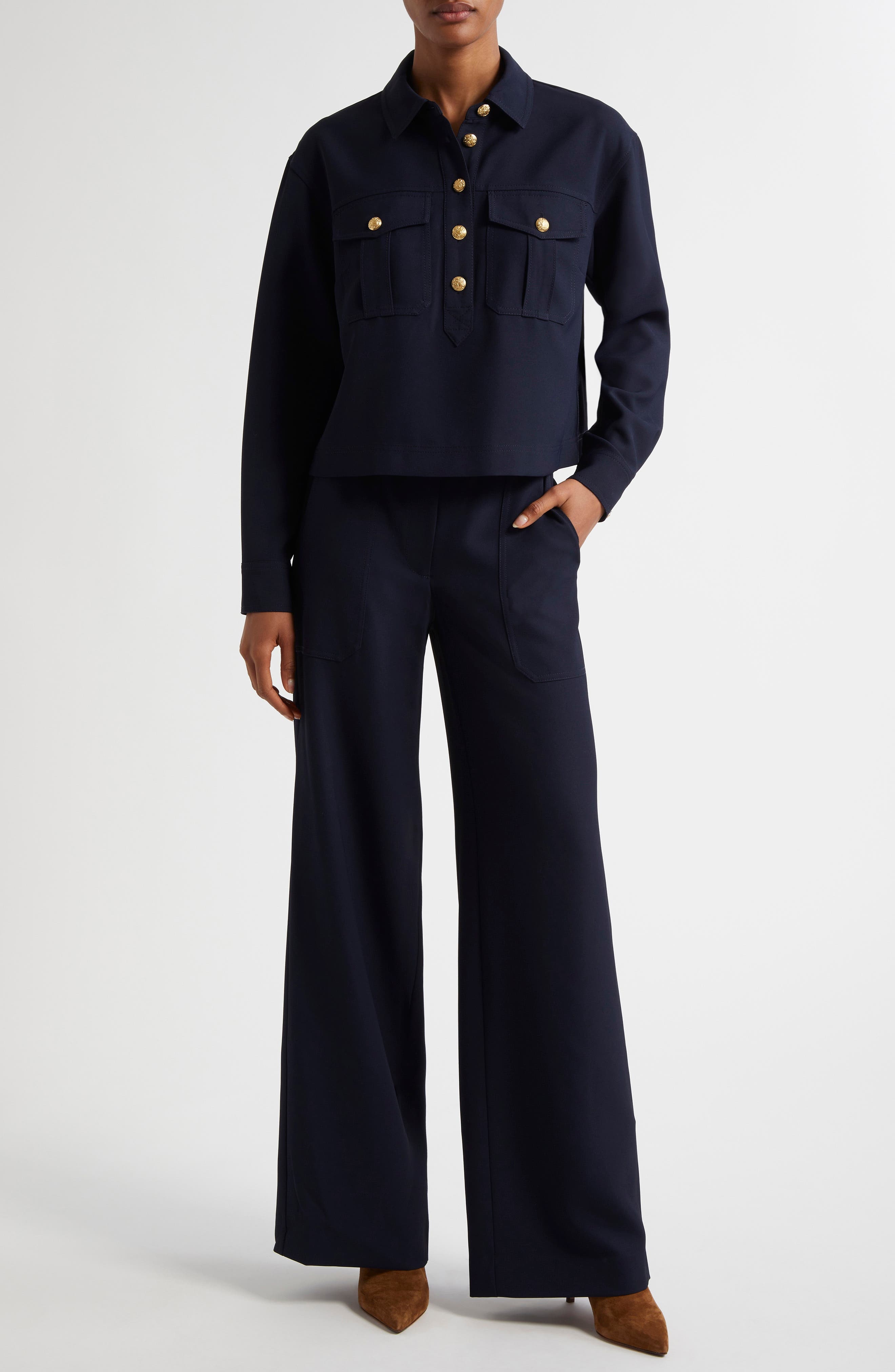Veronica Beard Colvin Top in Navy at Nordstrom - 2
