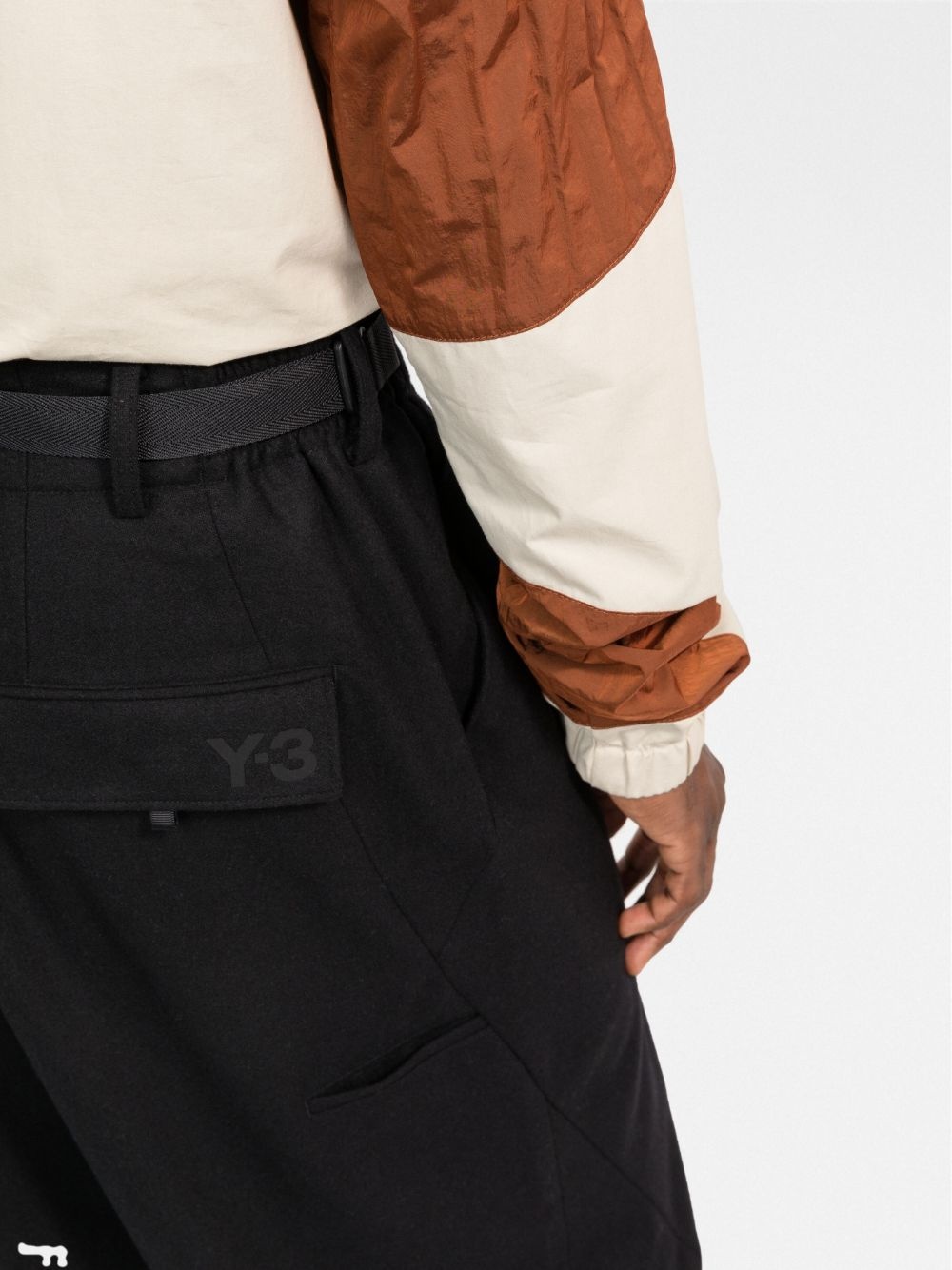 tapered wool-blend trousers - 5