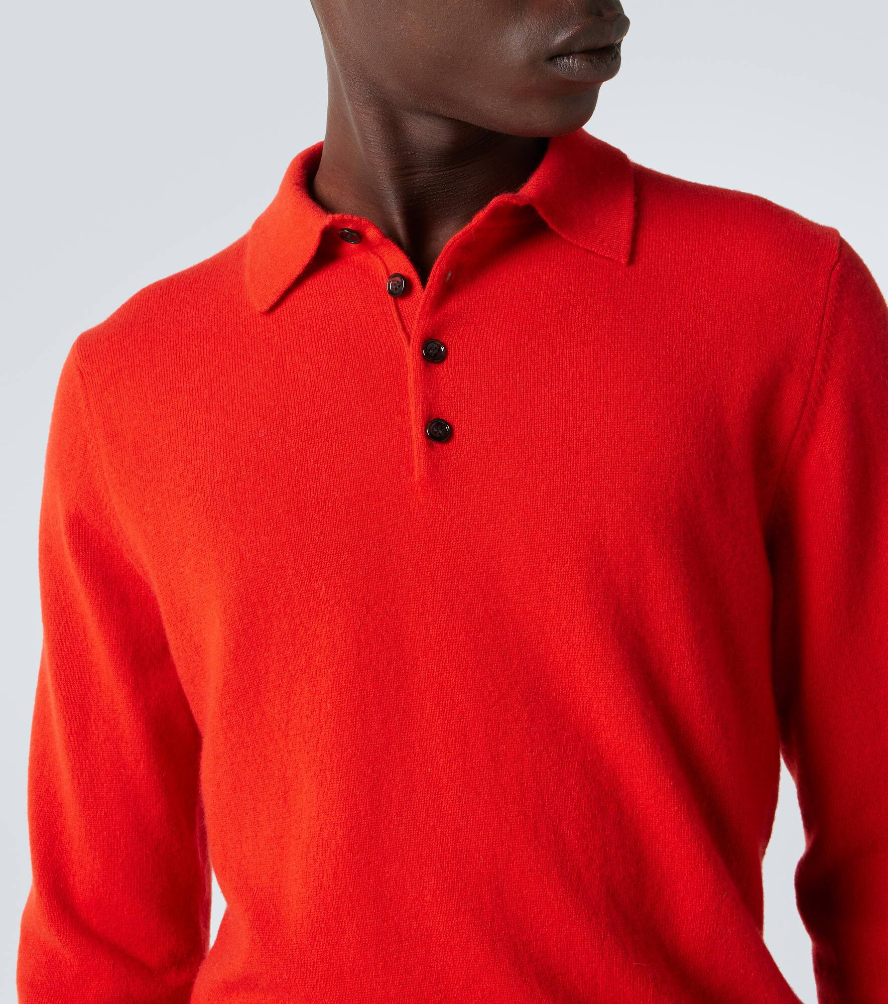 Cashmere polo sweater - 6