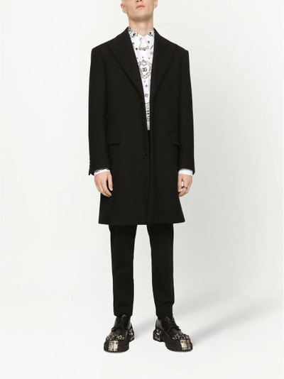 Dolce & Gabbana single-breasted wool coat outlook