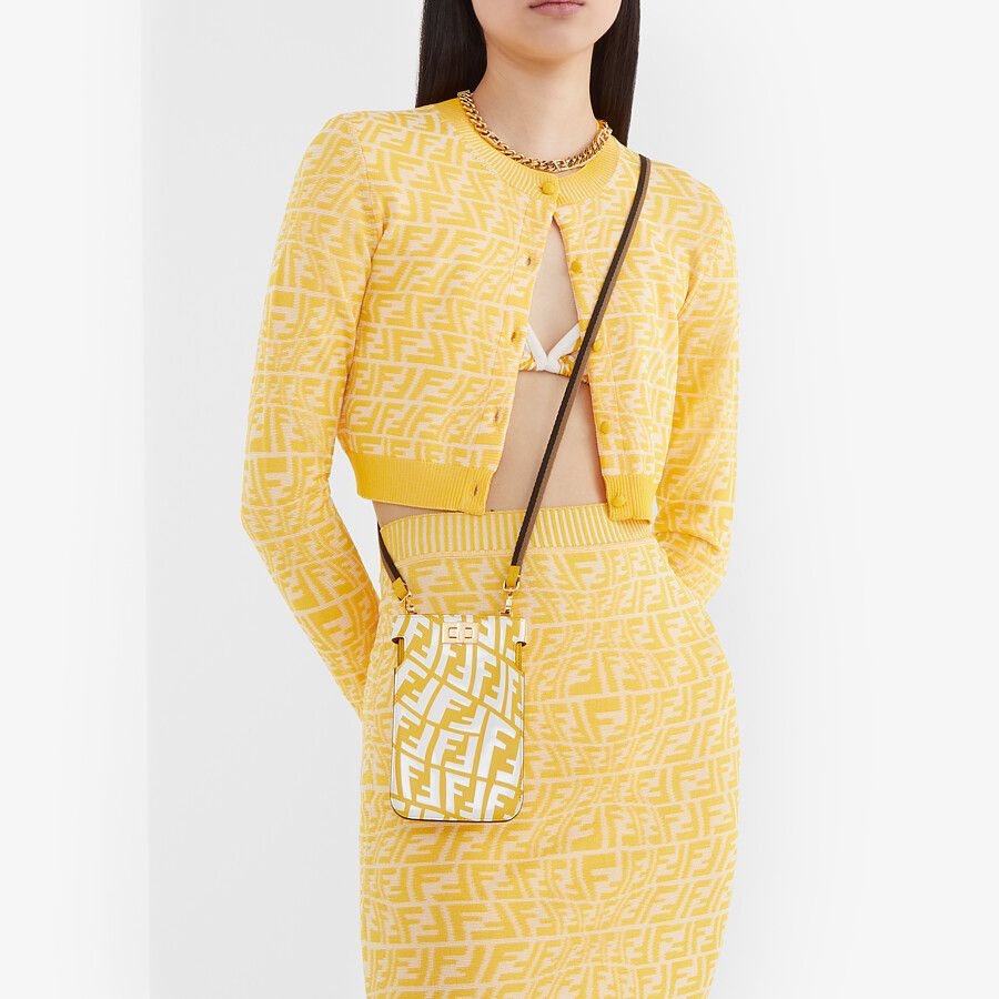 Yellow leather pouch - 4