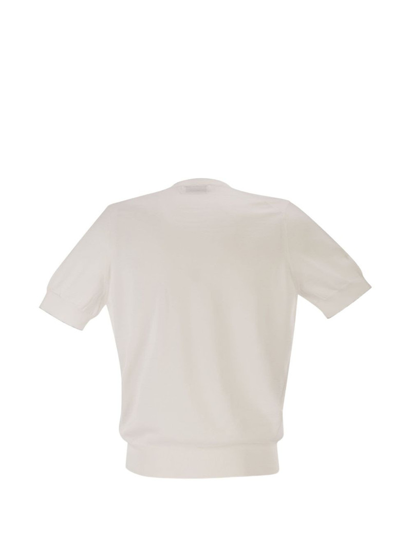 Brunello Cucinelli ribbed short-sleeve T-shirt outlook