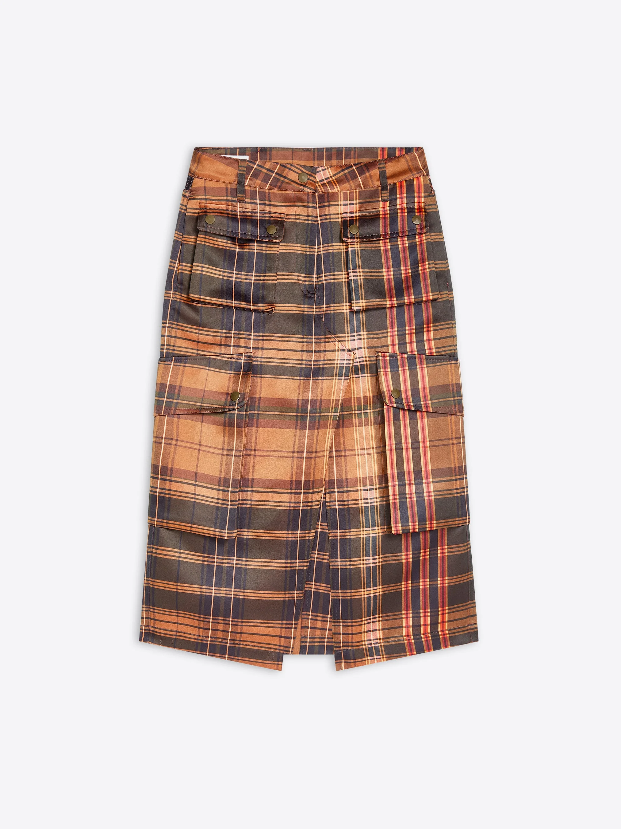 CHECKED CARGO SKIRT - 1