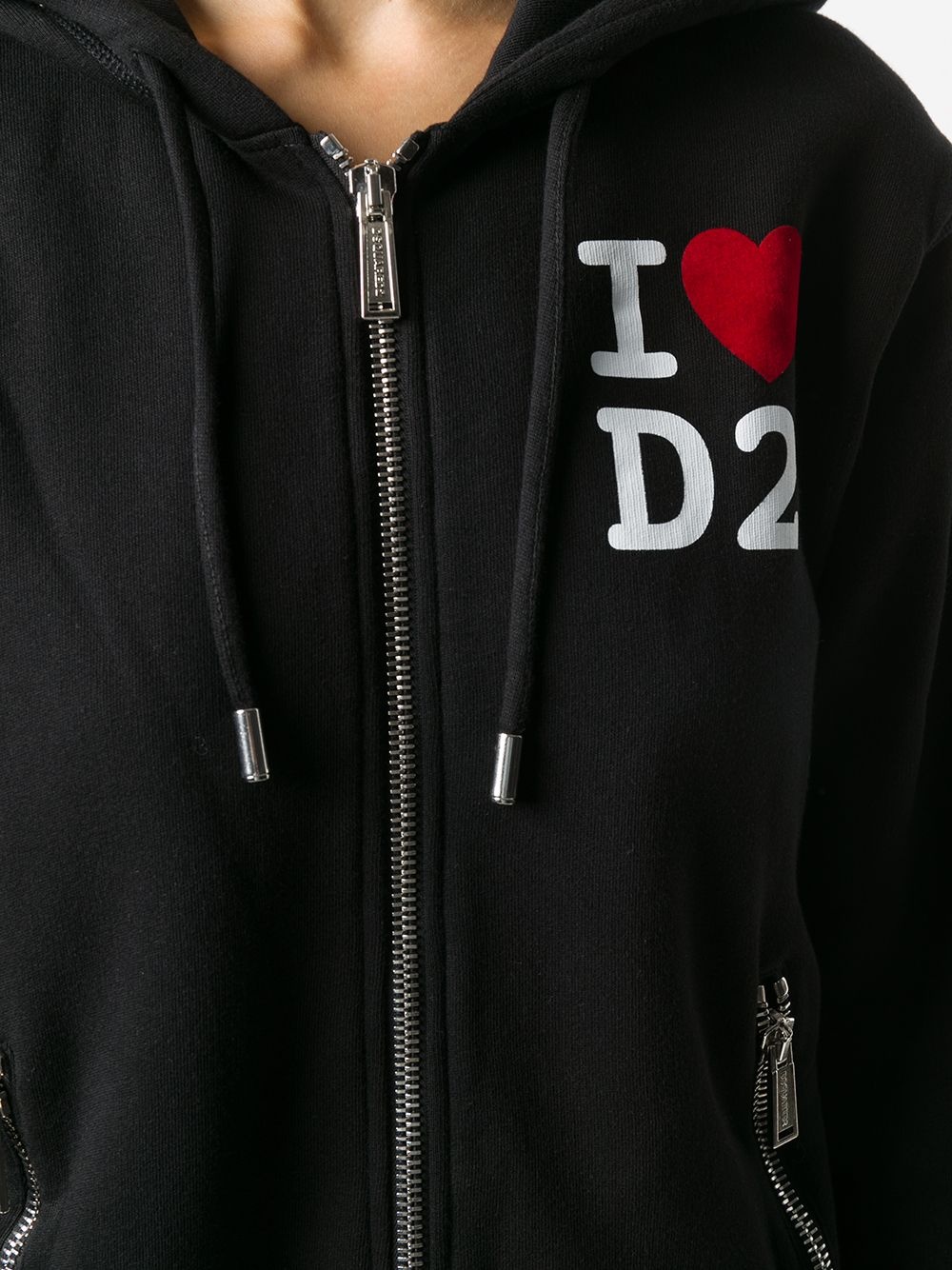 logo-print zip hoodie - 5