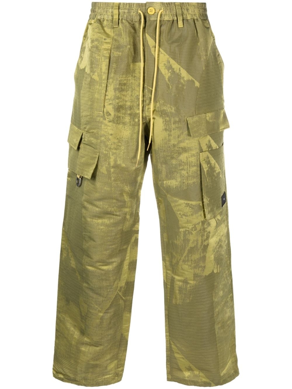jacquard ripstop cargo trousers - 1