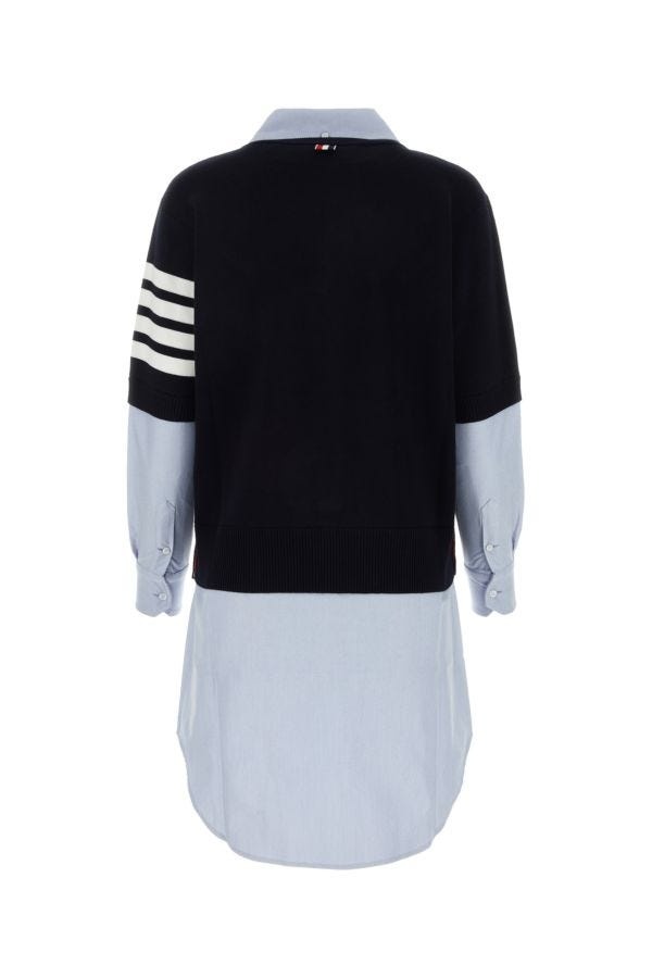 【関税&送料込】Thom Browne Two-Tone Cotton Shirt Dress Thom Browne Two-tone cotton shirt dress | gebnegozionline
