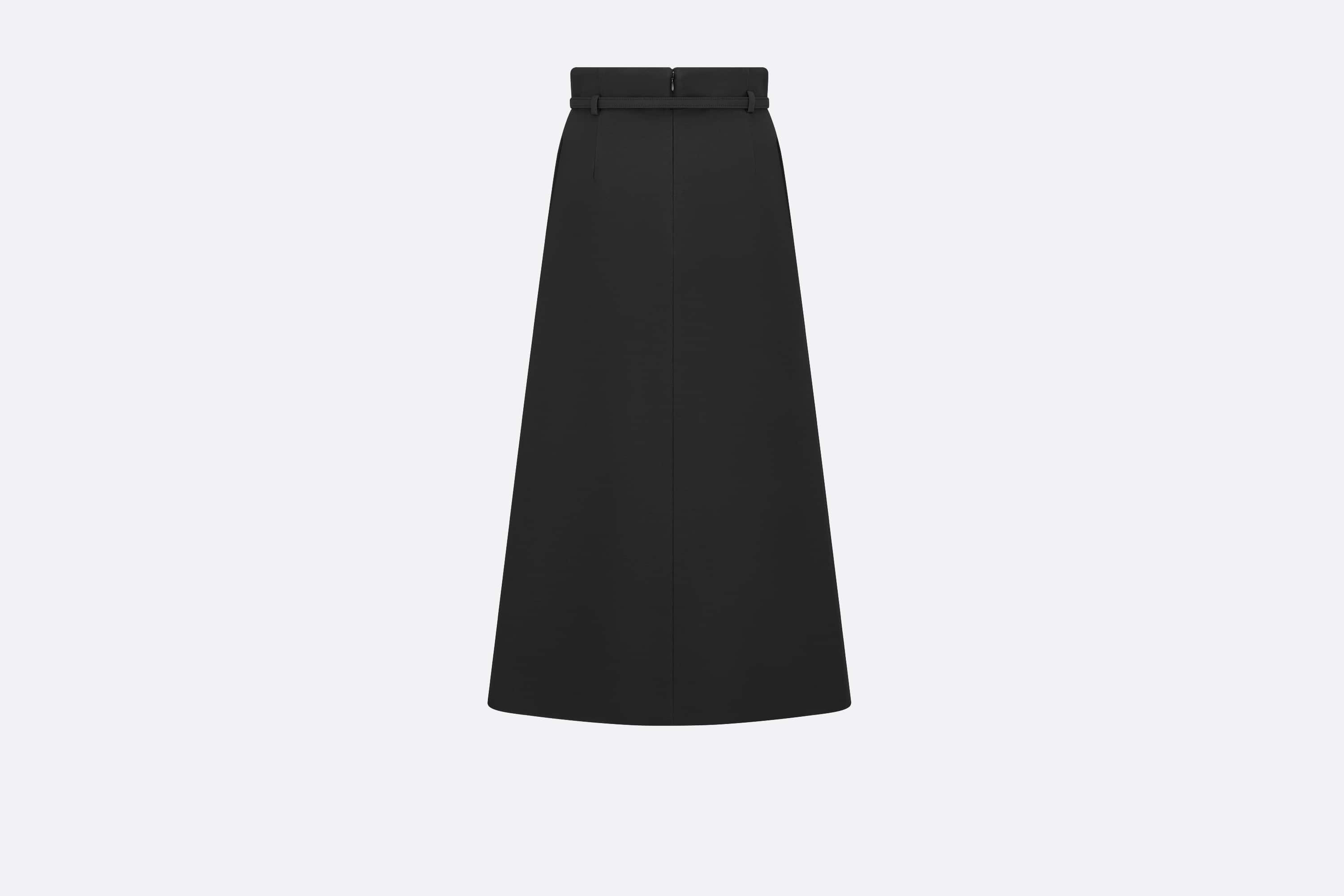 Mid-Length Skirt with Belt - 2