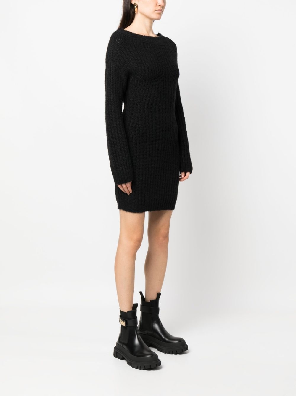 Alp off-shoulder knitted minidress - 3
