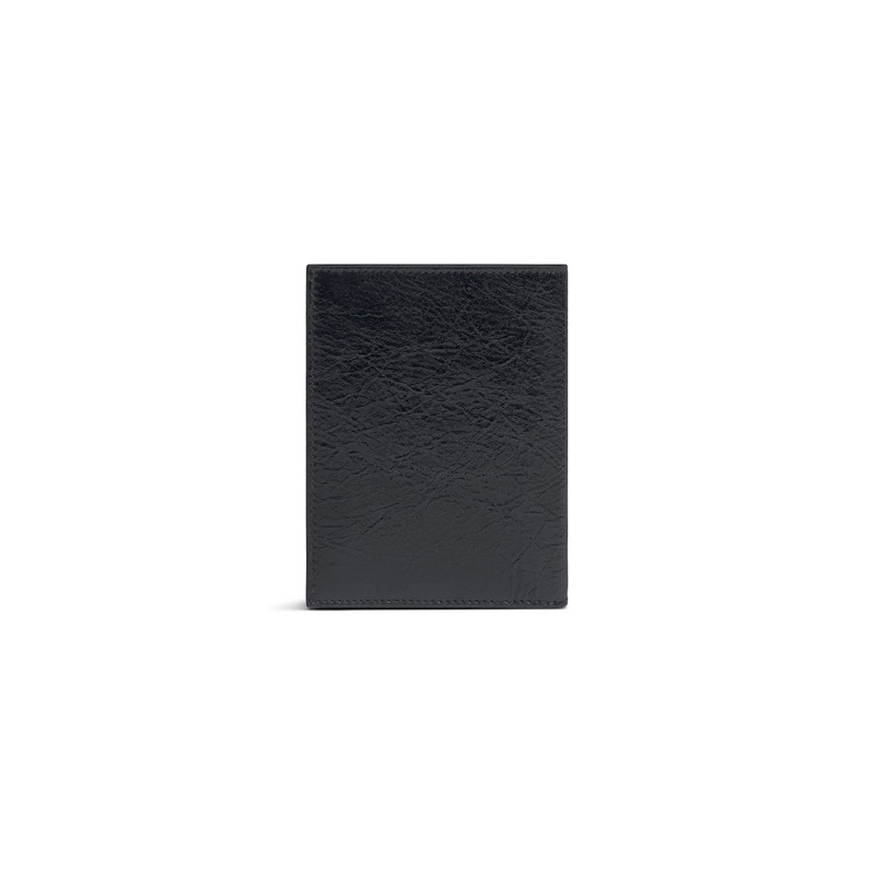 BALENCIAGA Men's Monaco Vertical Bifold Wallet in Black outlook
