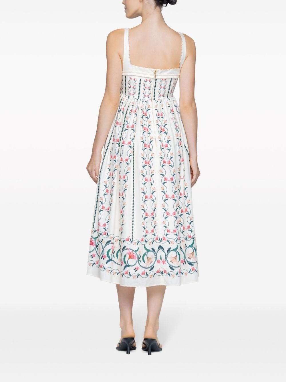 Barbara Rocio embroidered midi dress - 3