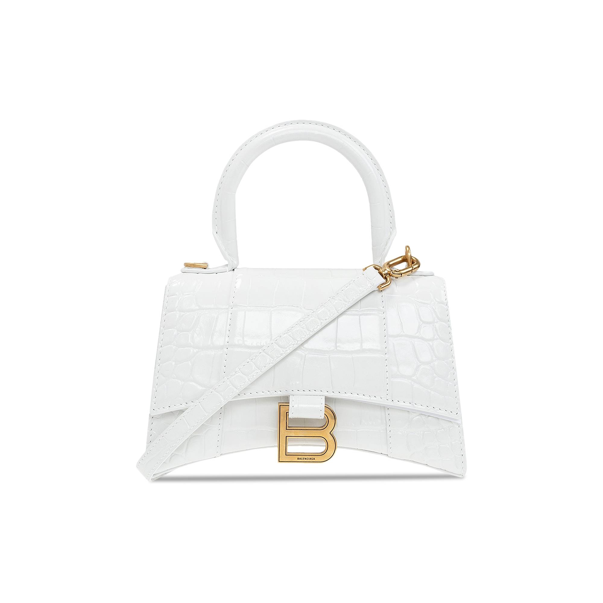 Balenciaga Hourglass Xs Top Handle Bag 'White' - 1