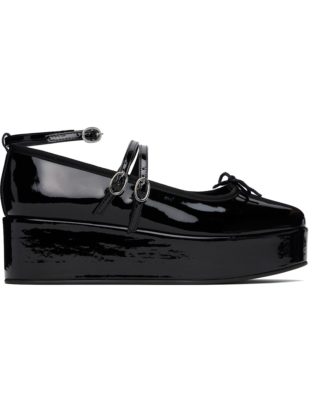 Black Cendrillon Platform Mary Jane Heels - 1