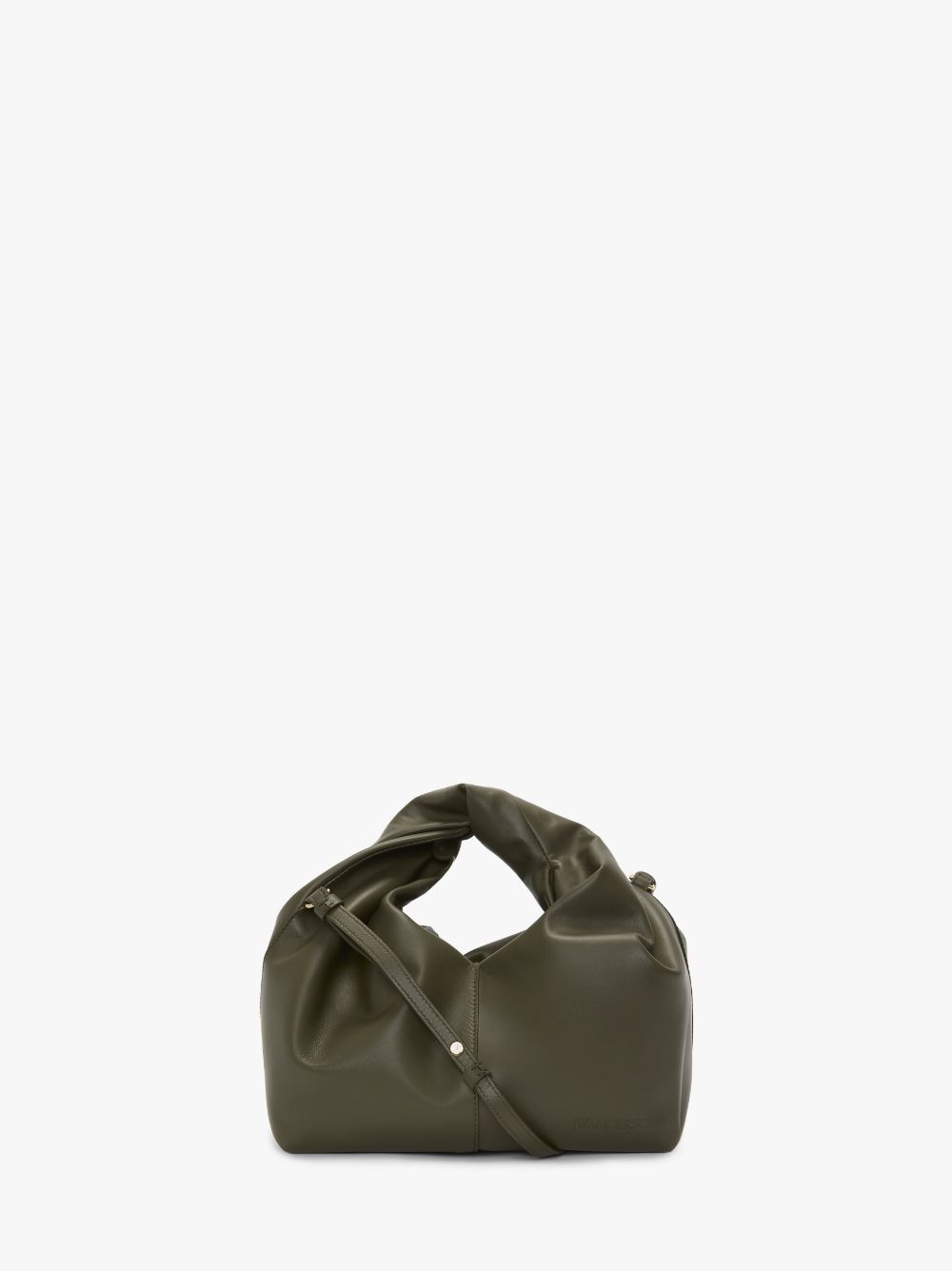MINI TWISTER HOBO WITH STRAP - LEATHER CROSSBODY BAG - 1
