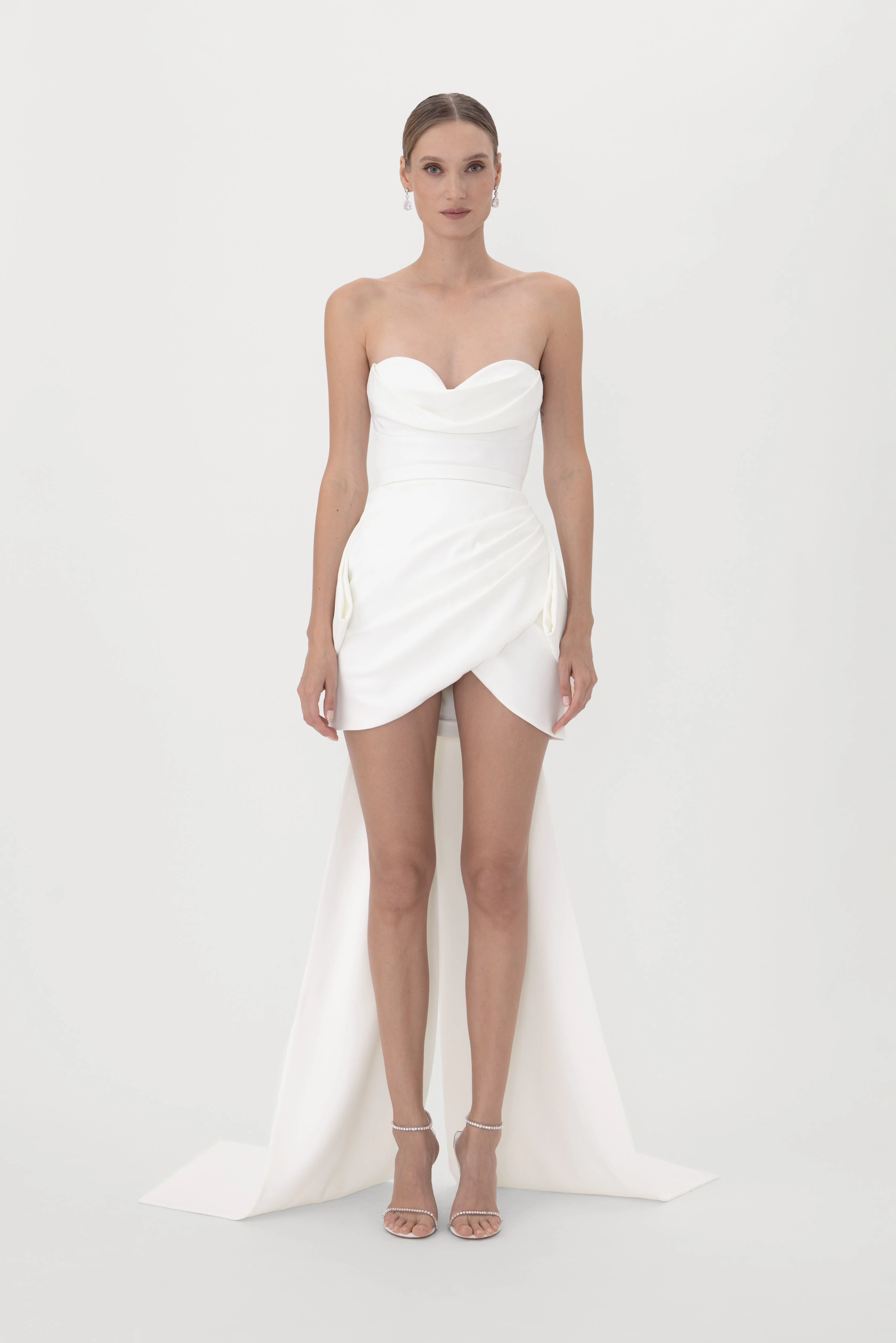 THEA CREPE MINI DRESS - 1