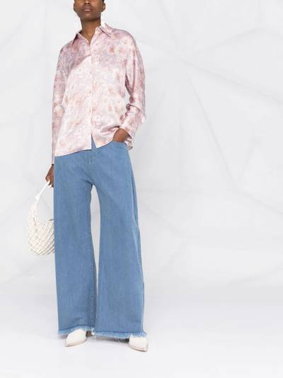 Vince Dahlia floral-print silk shirt outlook