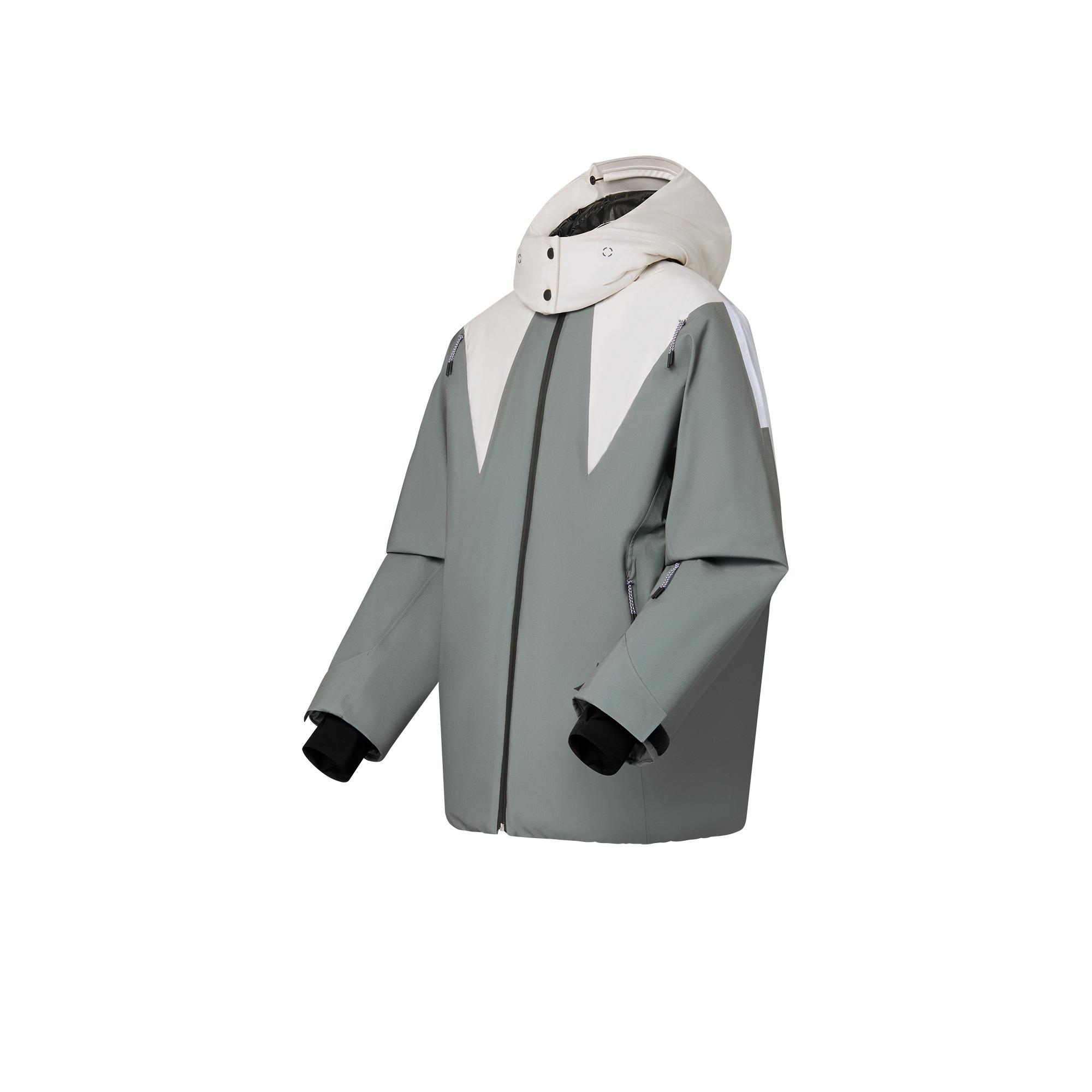 Color-Blocked Technical Shell Jacket - 2