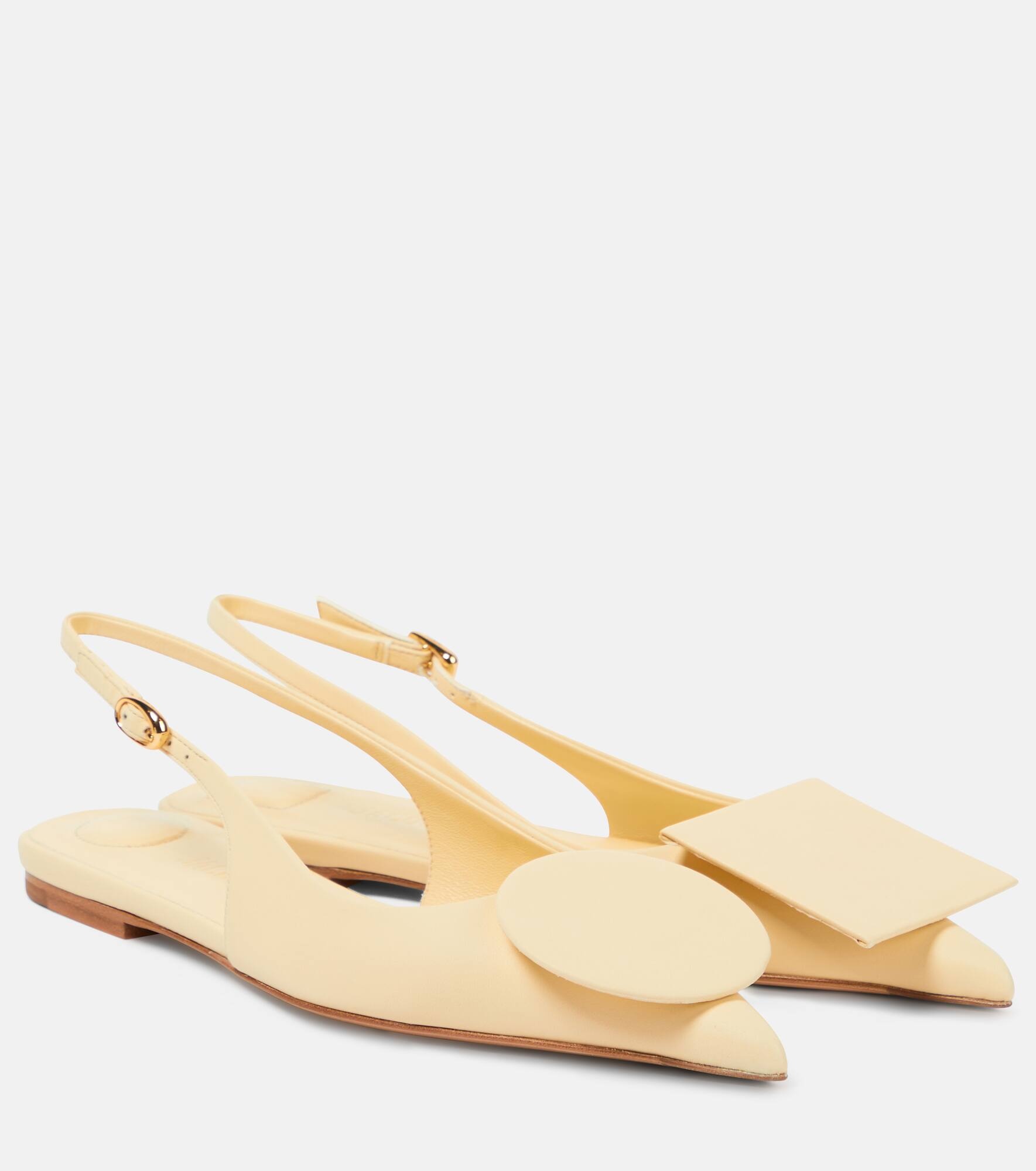 Les Slingbacks Duelo Plates leather flats - 1