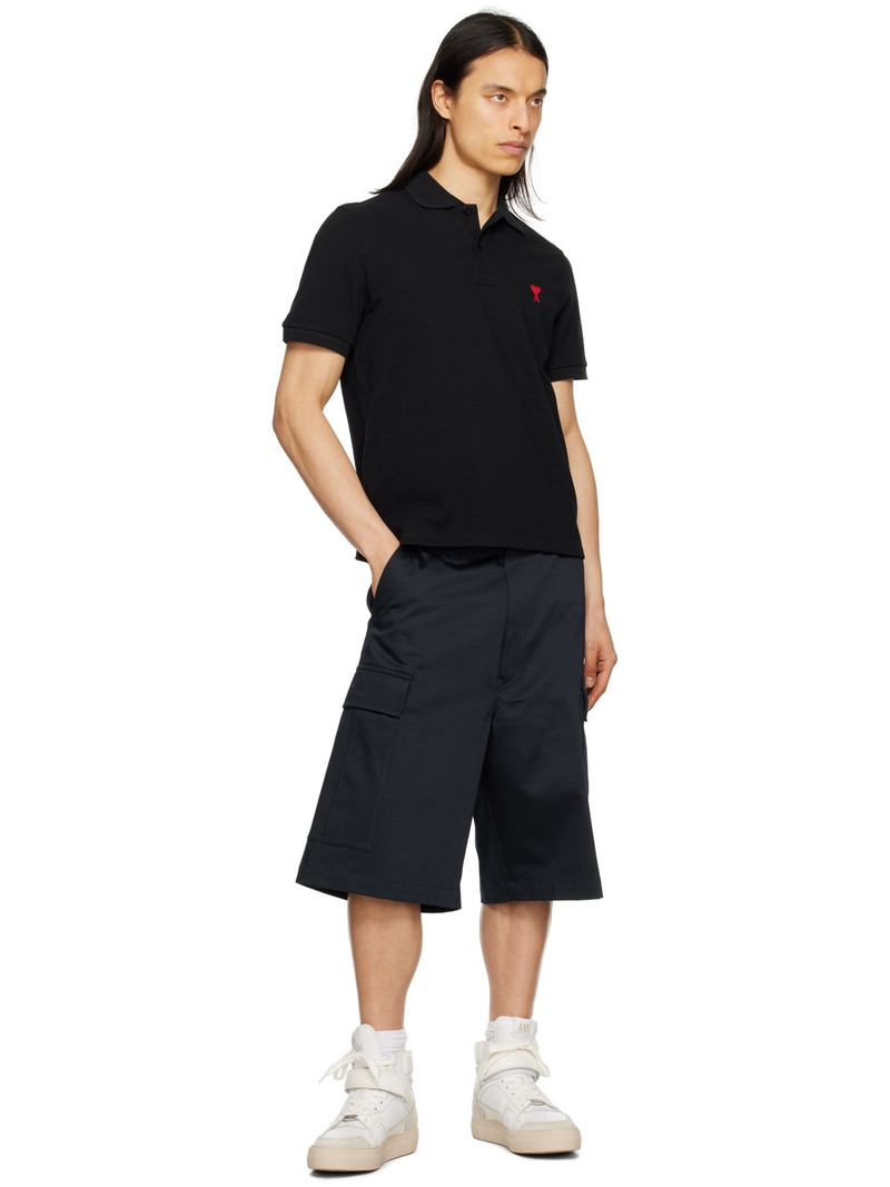 AMI Paris Navy Cargo Pocket Shorts outlook
