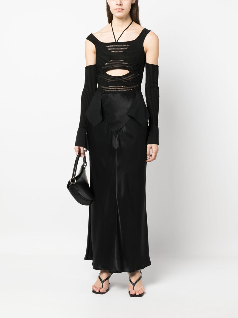 ANDREĀDAMO cut out-detail knitted top outlook