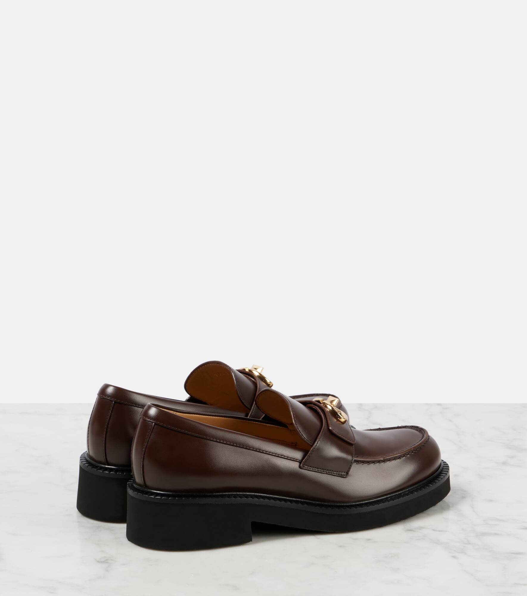 VLogo Locker leather loafers - 3