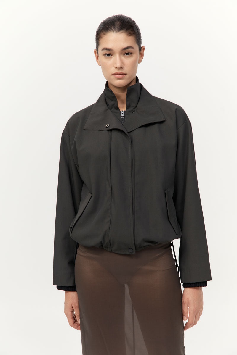 Flight Jacket - Black Olive - 2