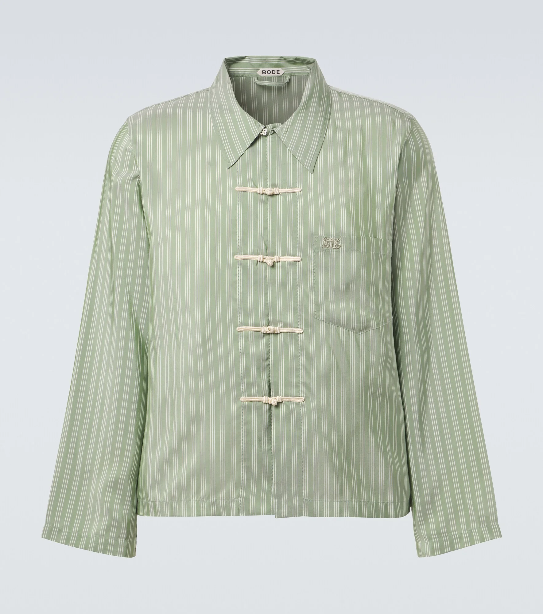 Sylvan striped silk shirt - 1
