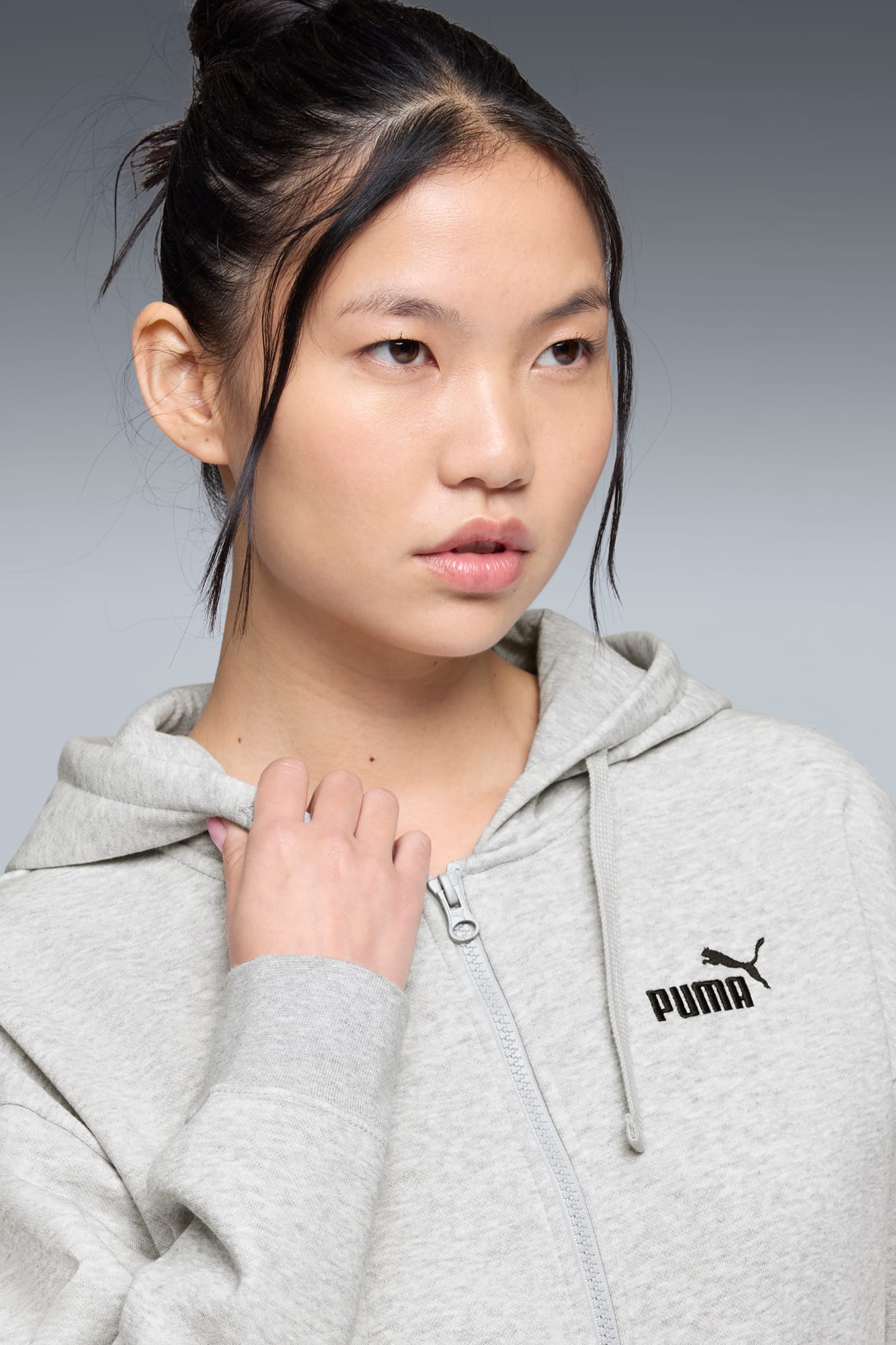 Essentials Small No. 1 Logo Fleece Women's Comfort Full-Zip Hoodie - 4