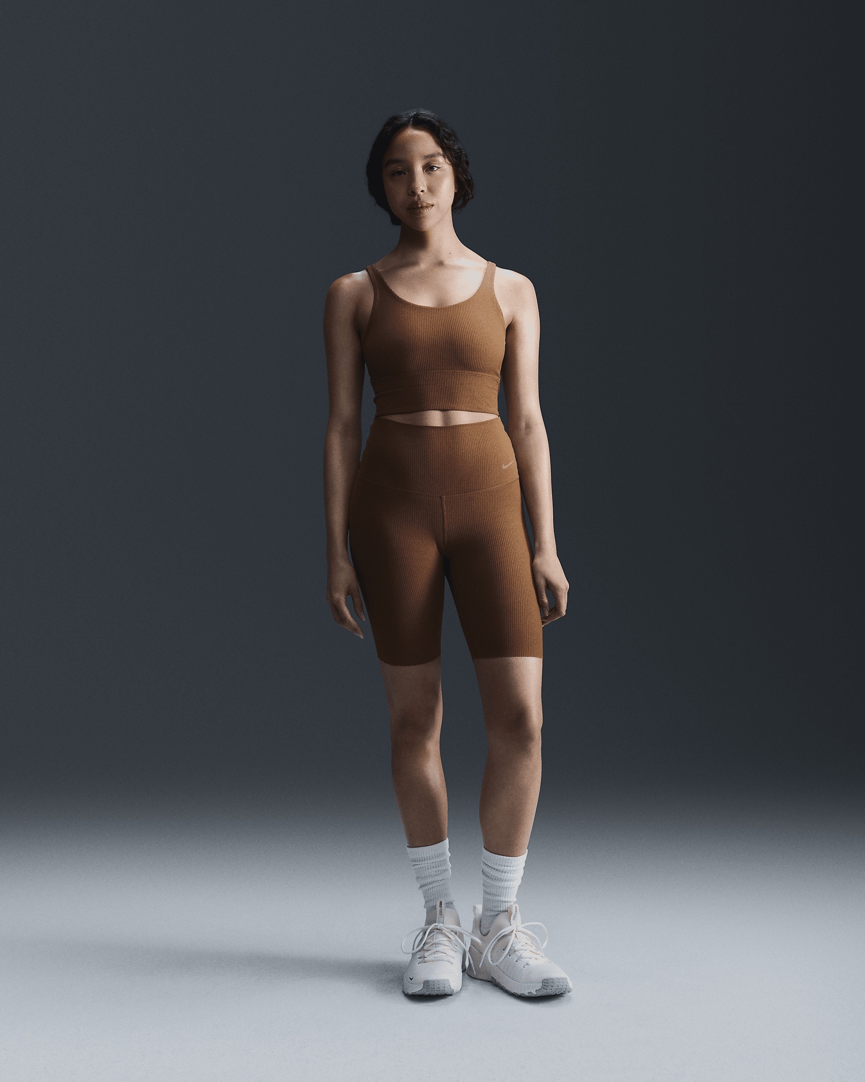 Nike Zenvy Rib Women's Light-Support Padded Longline Sports Bra - 4