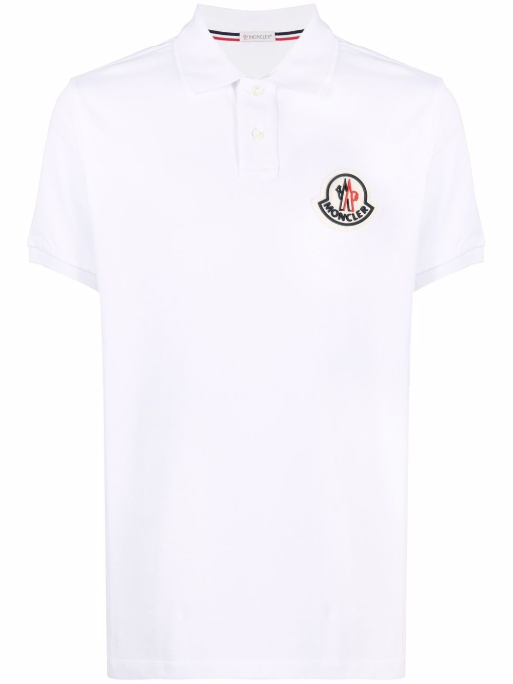 logo-patch short-sleeve polo shirt - 1