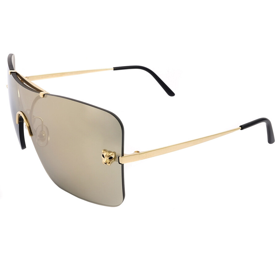 Cartier Panthere de Cartier Rose Gold Shield Ladies Sunglasses CT0023S 002 99 - 3