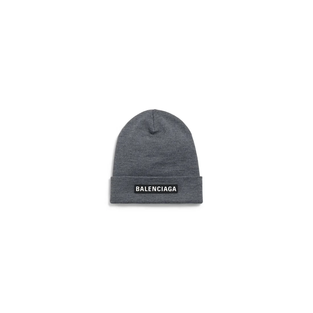 Men's Patch Beanie in Grey - 1