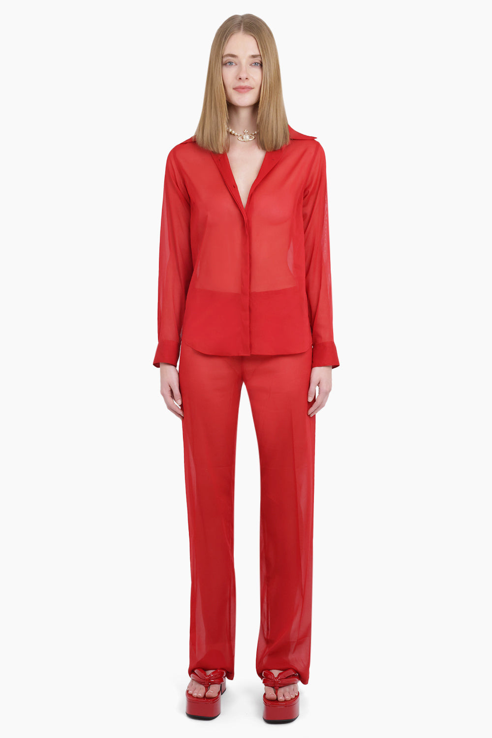 PACHAS RELAXED FIT PANT | RED - 3
