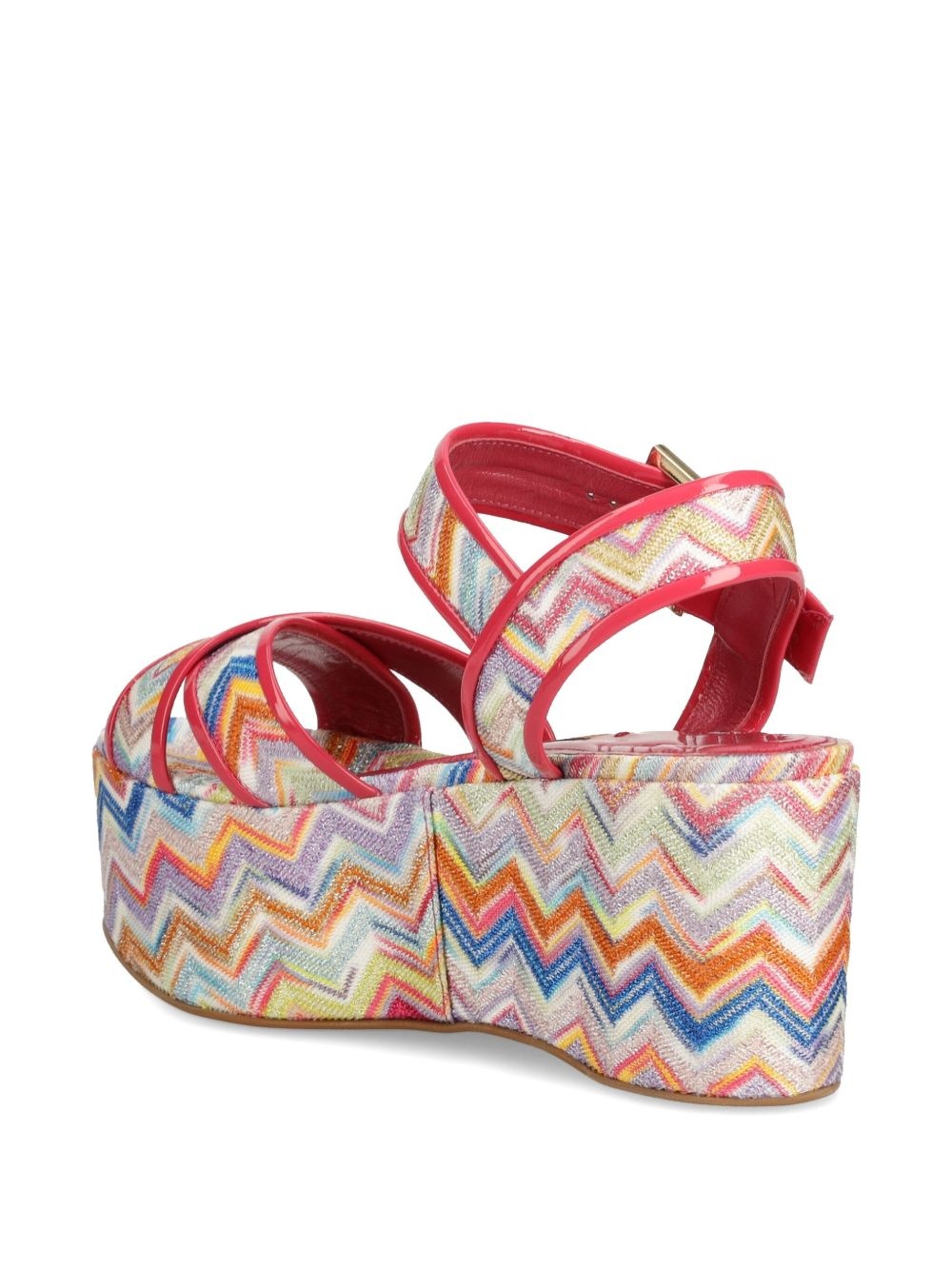 85mm zigzag-patterned platform sandals - 3