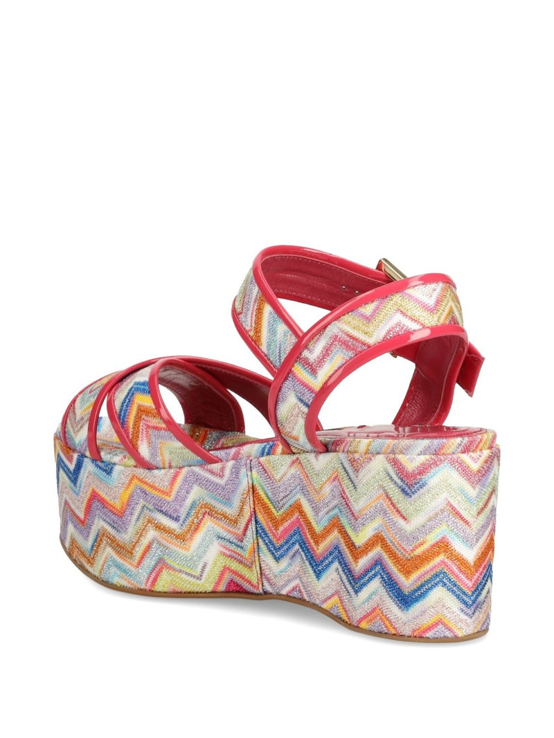 85mm zigzag-patterned platform sandals 3