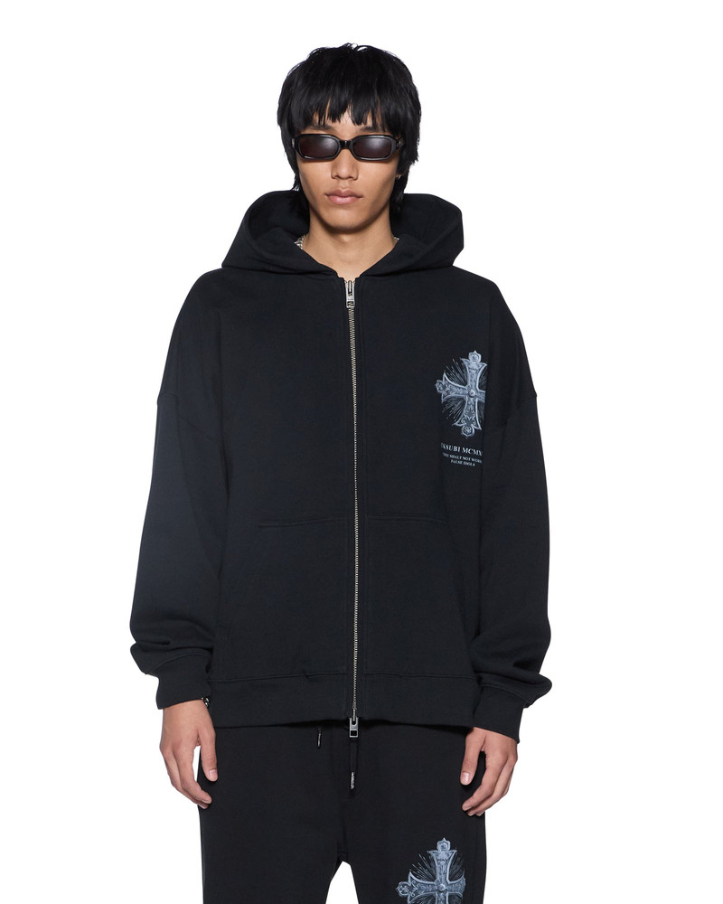 Ksubi FALSE IDOLS EKCESS ZIP HOODIE JET BLACK outlook