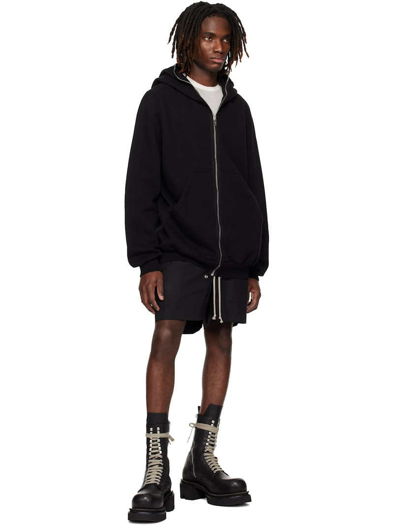 Rick Owens DRKSHDW Black Temple Jumbo Hoodie outlook