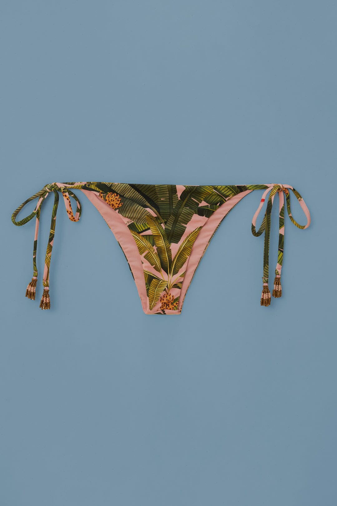 Banana Leaves Tie Side Bikini Bottom - 4