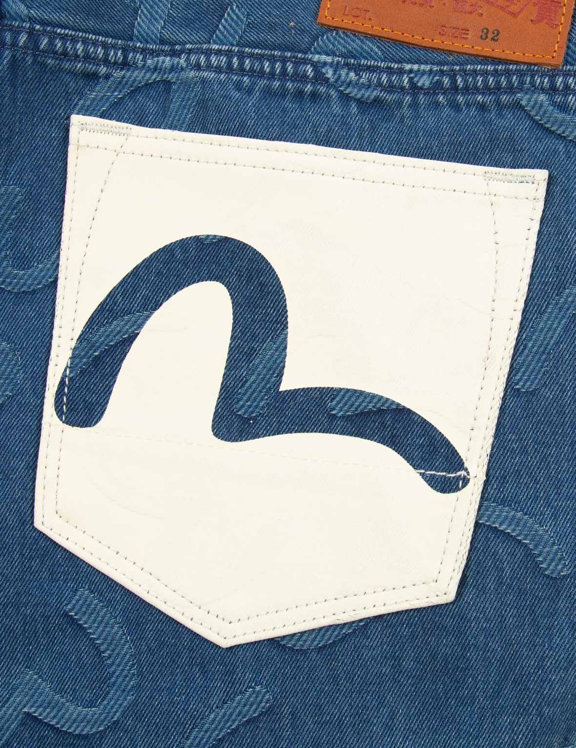 SEAGULL JACQUARD DENIM JOGGER PANTS - 7