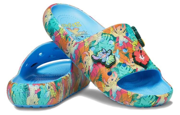 Crocs x Disney Stitch Classic Slides 'Blue Multi' 209788-4TB - 4