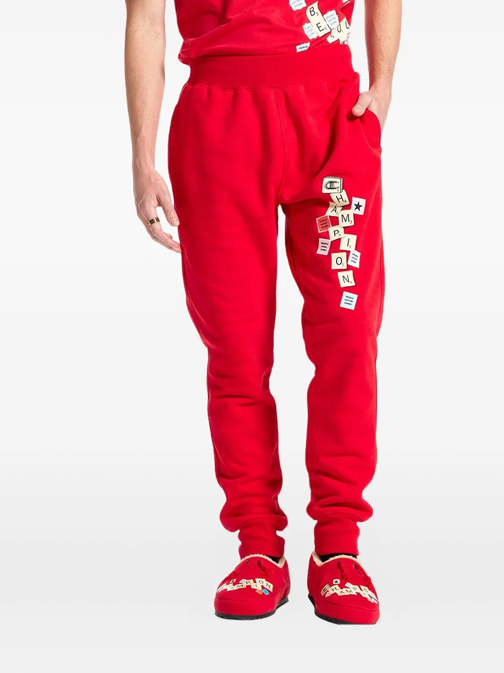 scrabble jogger pants - 1