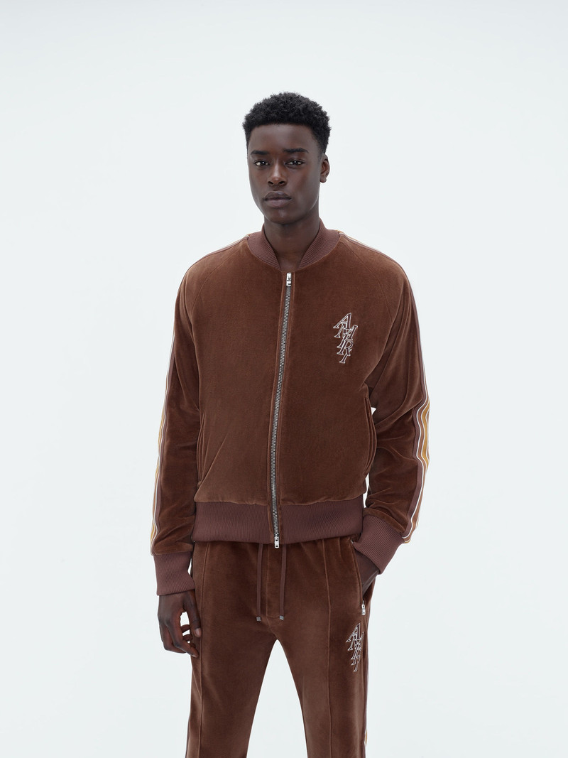 AMIRI AMIRI STACK VELOUR TRACK JACKET outlook