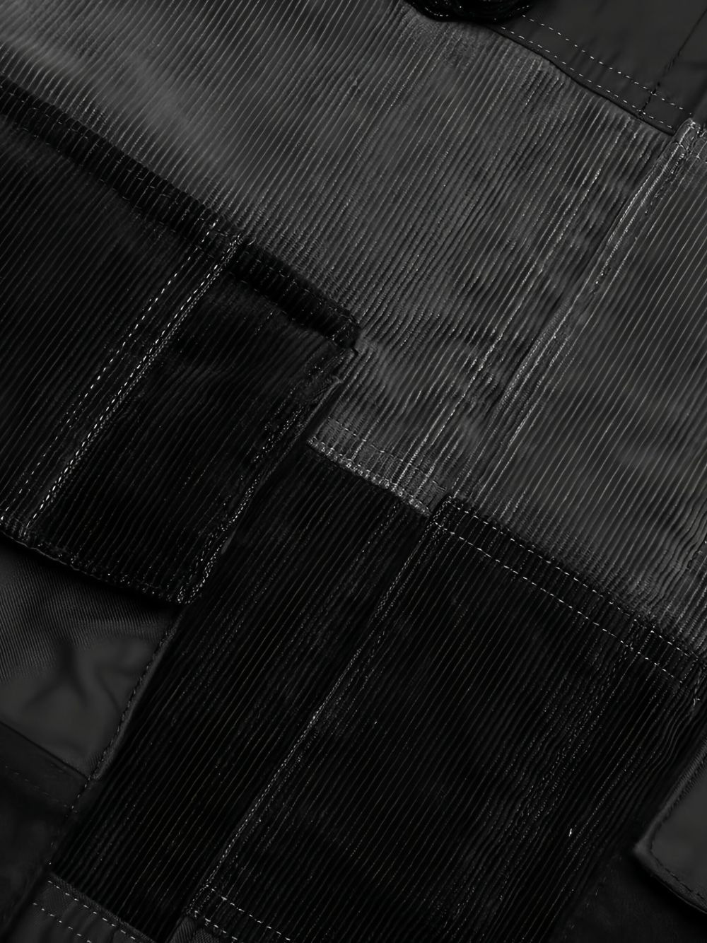 corduroy patchwork jacket - 4