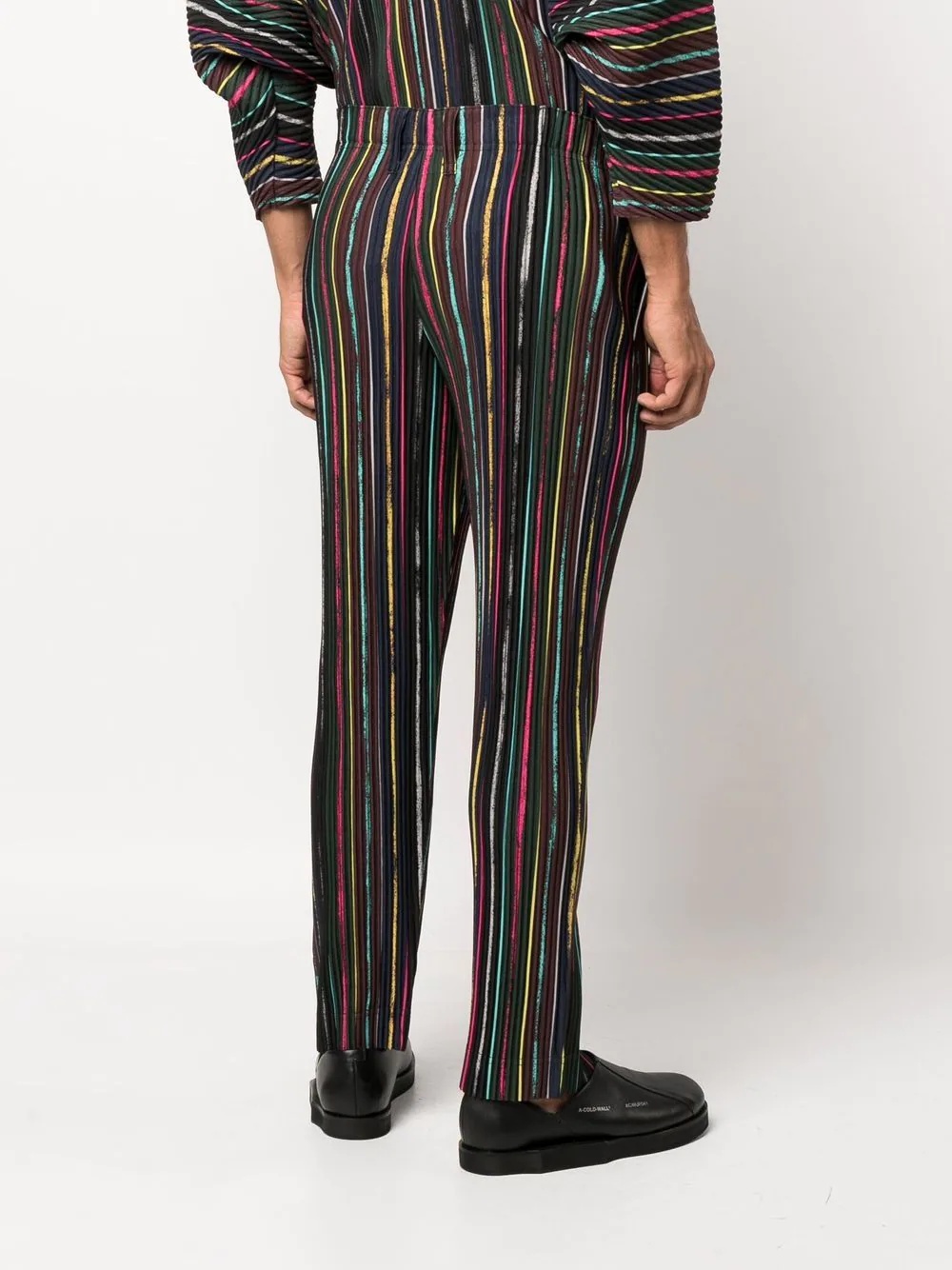 straight-leg plissé trousers - 4