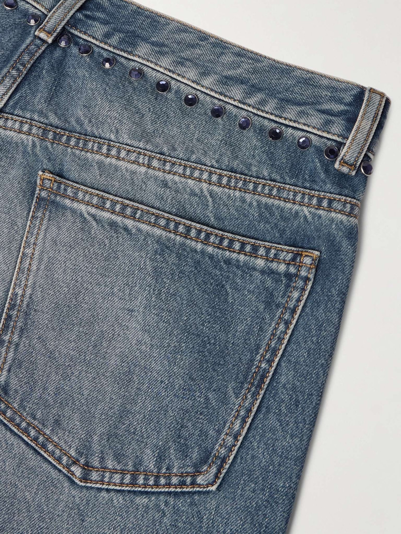 Straight-Leg Crystal-Embellished Jeans 5